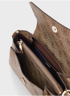 GUESS Logo Detail Sora Flap Over Satchels  - Image 5