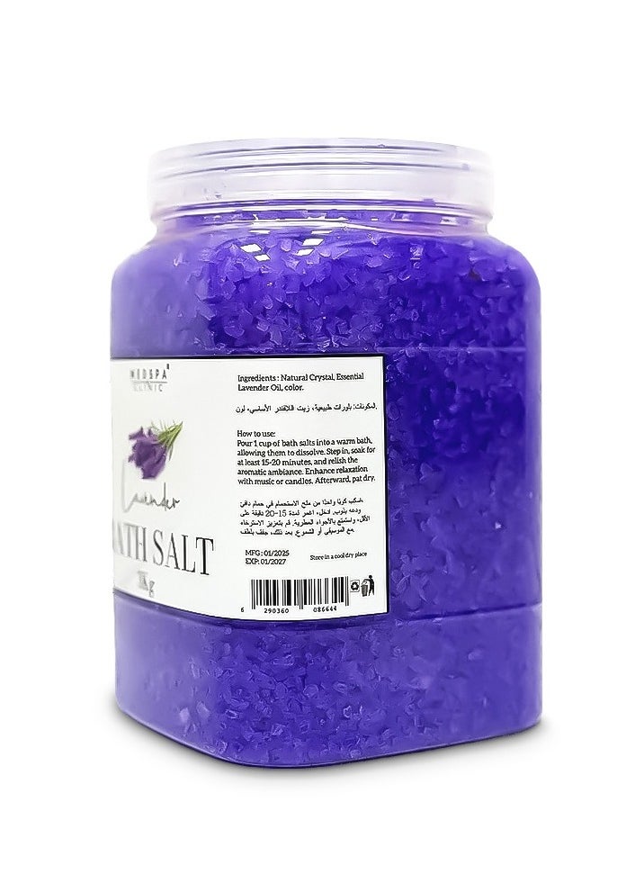MEDSPACLINIC Lavender Bath Salt for 3Kg for Body and Foot Spa, Calming, Relaxing, Aromatherapy, Pure and Natural, Sea Salt,  - Image 2