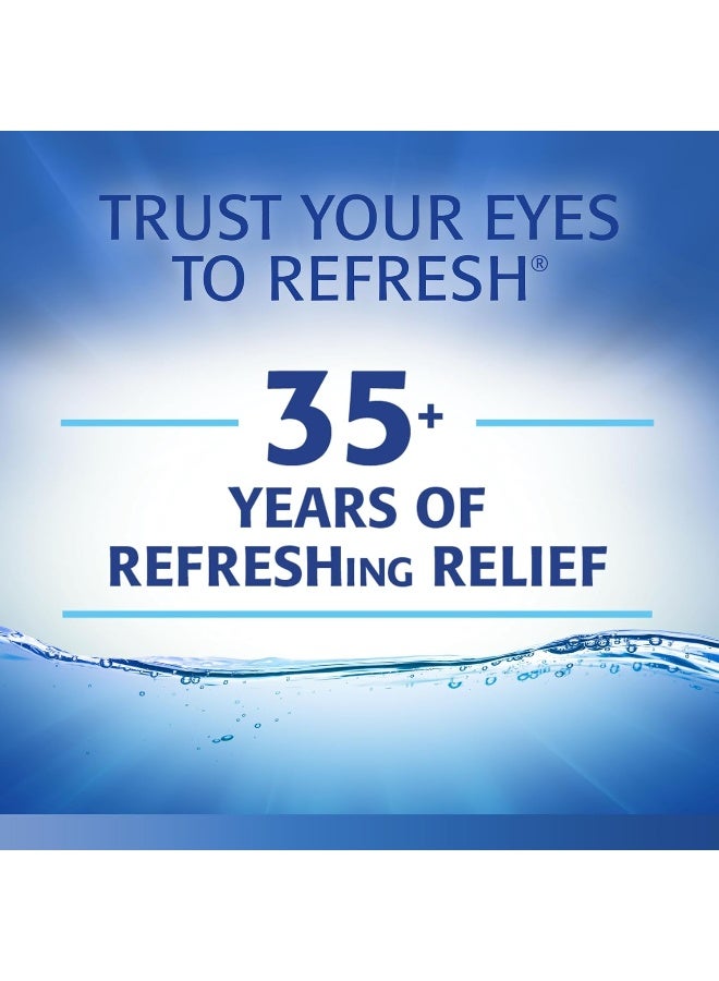 REFRESH قطرات العين المرطبة ريفريش أوبتيف، خالية من المواد الحافظة، 0.01 أونصة سائلة حاويات للاستخدام الفردي، 30 عدد - Image 4