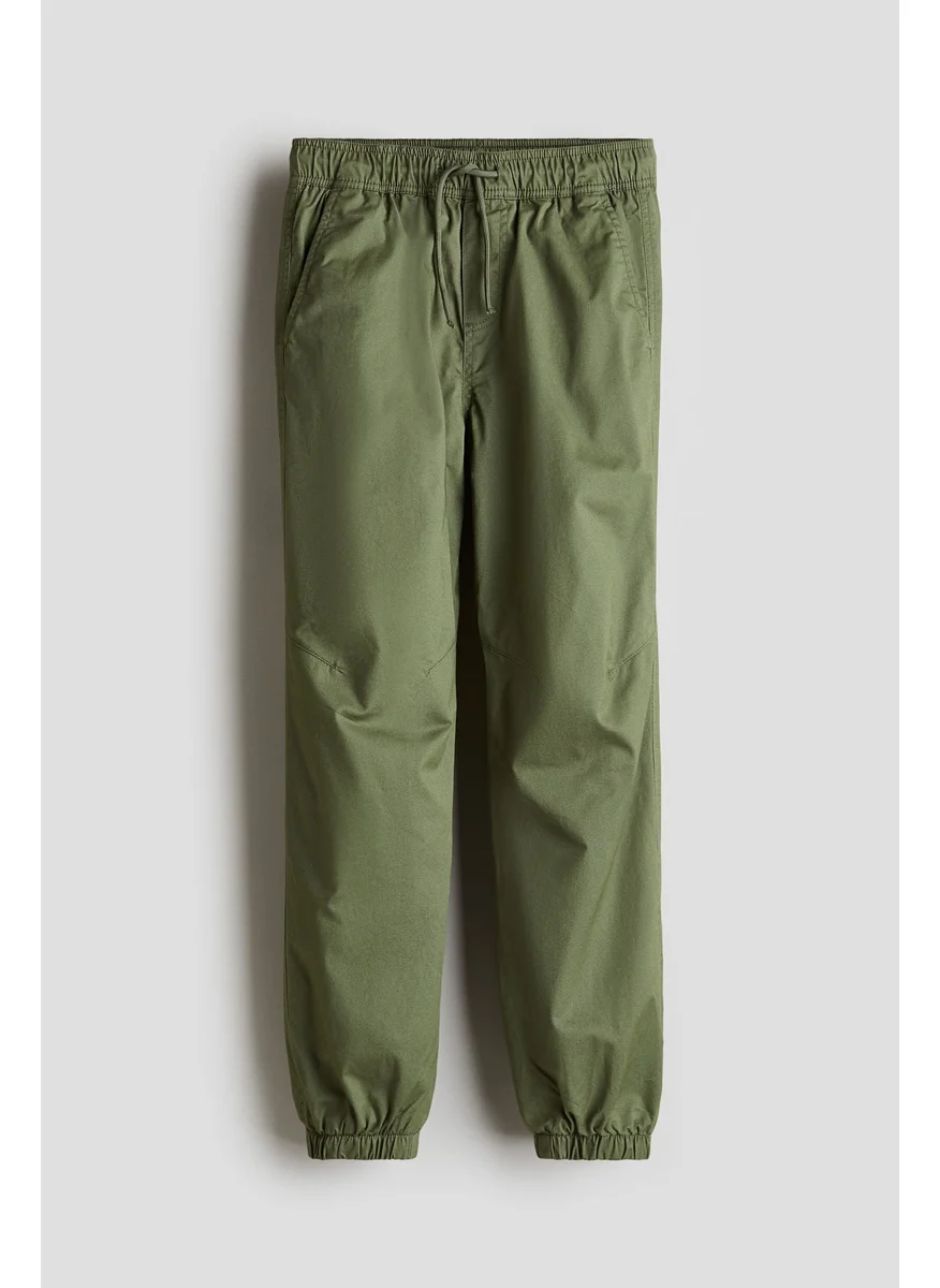 H&M Lined Twill Joggers