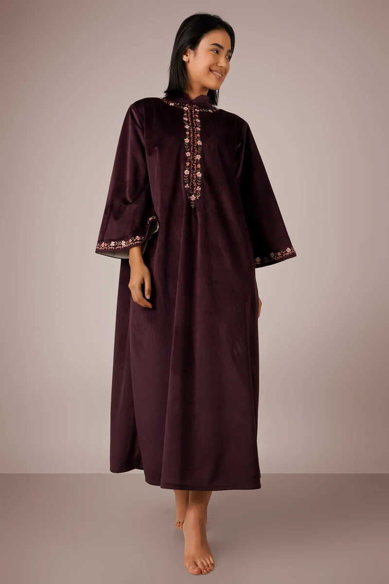 After Dark Cheryl, Wine Kaftan