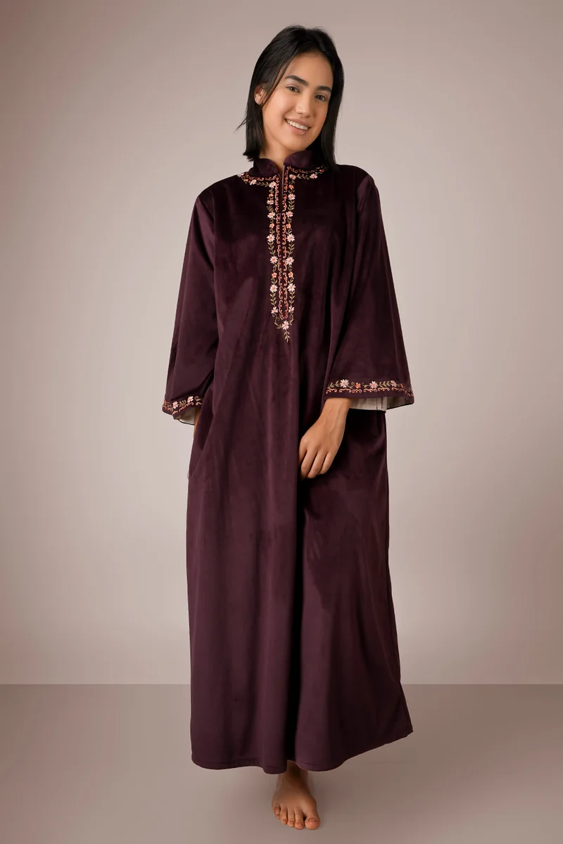 After Dark Cheryl, Wine Kaftan