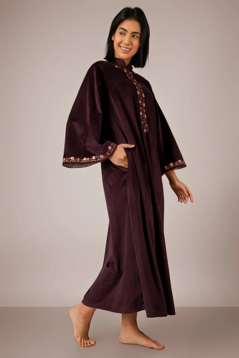 After Dark Cheryl, Wine Kaftan