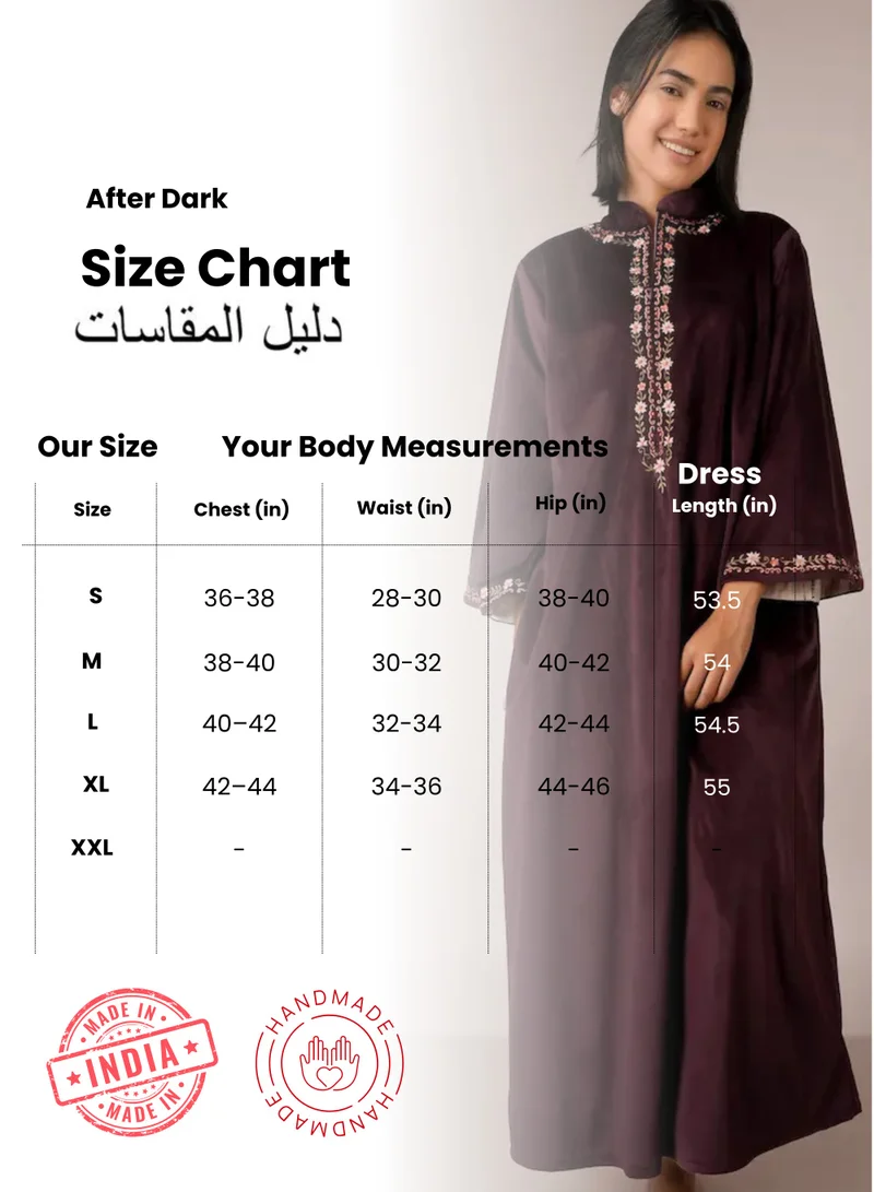 After Dark Cheryl, Wine Kaftan