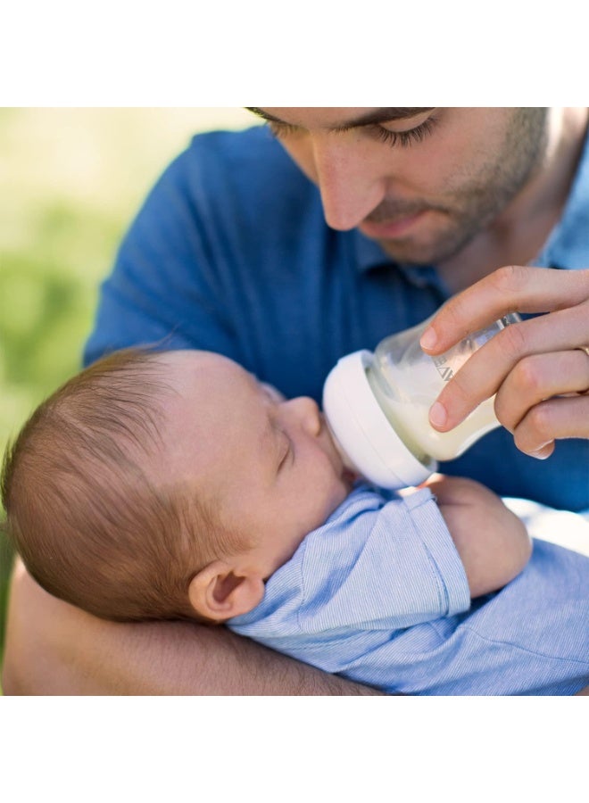 فيليبس زجاجة رضاعة فيليبس أفنت الزجاجية 120 مل - آمنة وصحية - سهلة التنظيف - طبيعية ومثالية لحديثي الولادة - Image 4