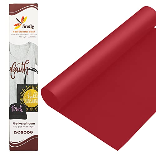 Firefly Craft - 3D Red Heat Transfer Vinyl Sheets - Iron On Vinyl for Cricut and Silhouette - Brick Style Heat Press Vinyl for Shirts, Art, Crafts, & More - 12 x 20 inch Red HTV Vinyl Sheet - Image 3