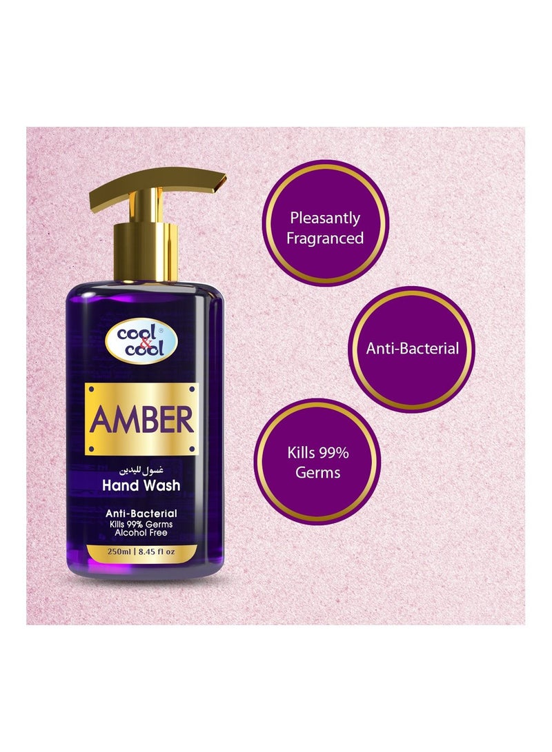 Cool & Cool Arabic Series Amber Hand Wash -500Ml - Antibacterial, Moisturizing with Vitamin E, 99% Germ-Killing Formula - Image 3