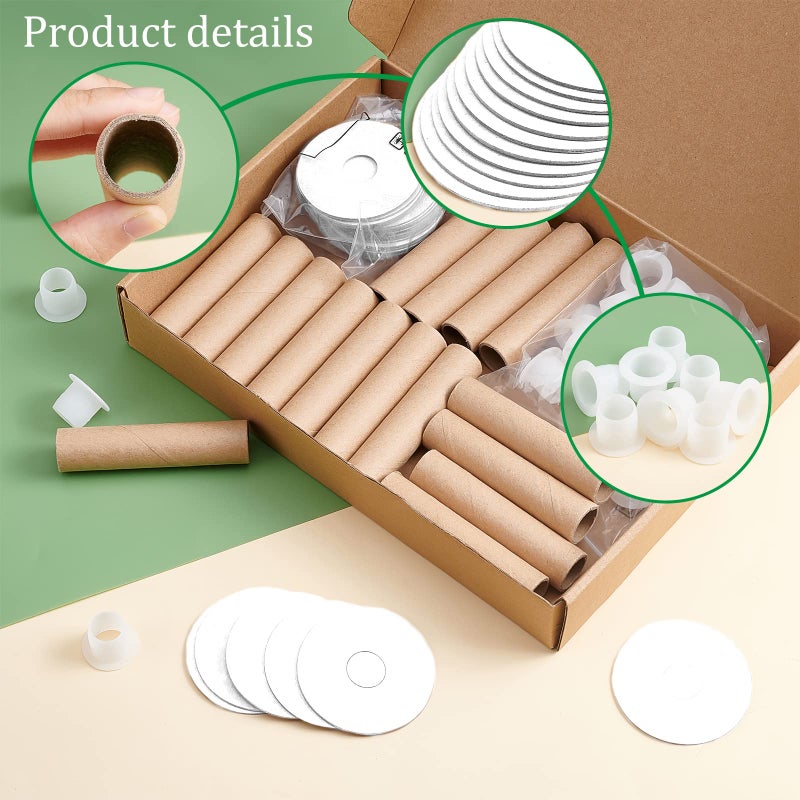 PH PandaHall 20pcs Ribbon Spools Removable Empty Cord Thread Storage Organizer Ribbon Holder Paper Sewing Spool String Bobbin Weaving Bobbin for Ribbon, Embroidery Thread, Yarn, Sewing, Craft 3.9inch - Image 2