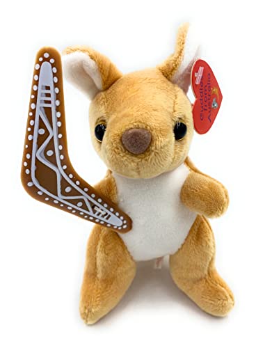 Aeisage Kangaroo 5 Plush Toy with Boomerang Super Soft Australian Souvenir Gift for Kids - Image 1