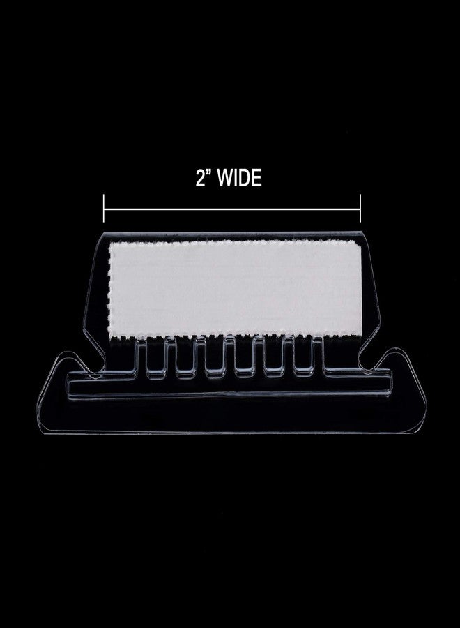 Jovitec File Folder Tabs 120 Sets Hanging File Folder Tabs and Inserts 2" Clear Plastic Hanging Organizer for Quick Identification and Read(2 Inch,White Angle) - Image 2