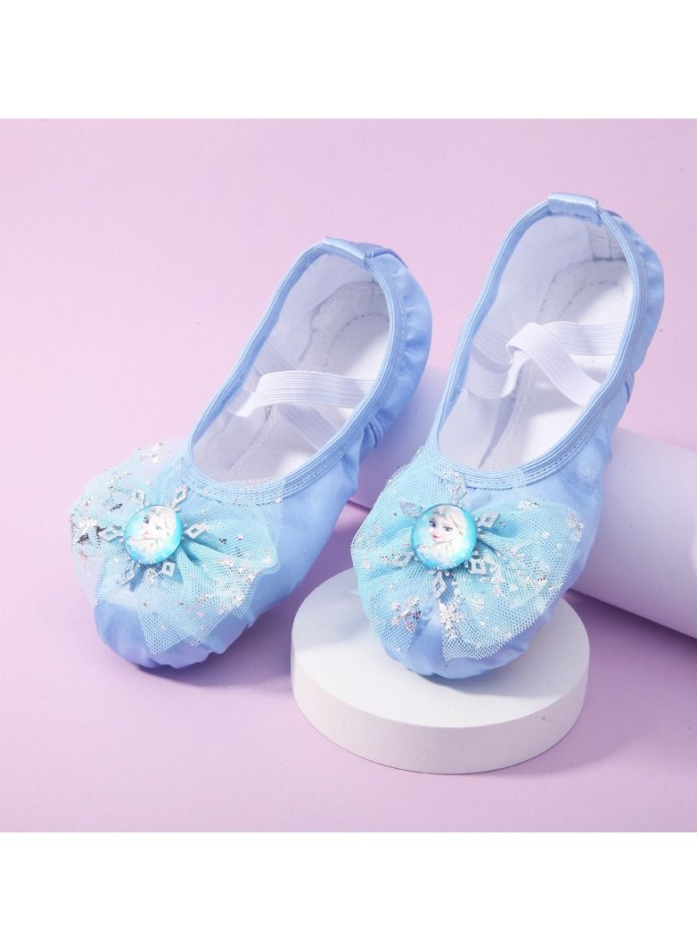 Loquat أحذية رقص الأميرة اللطيفة للفتيات أحذية رقص الباليه الأميرة الزرقاء - Image 2