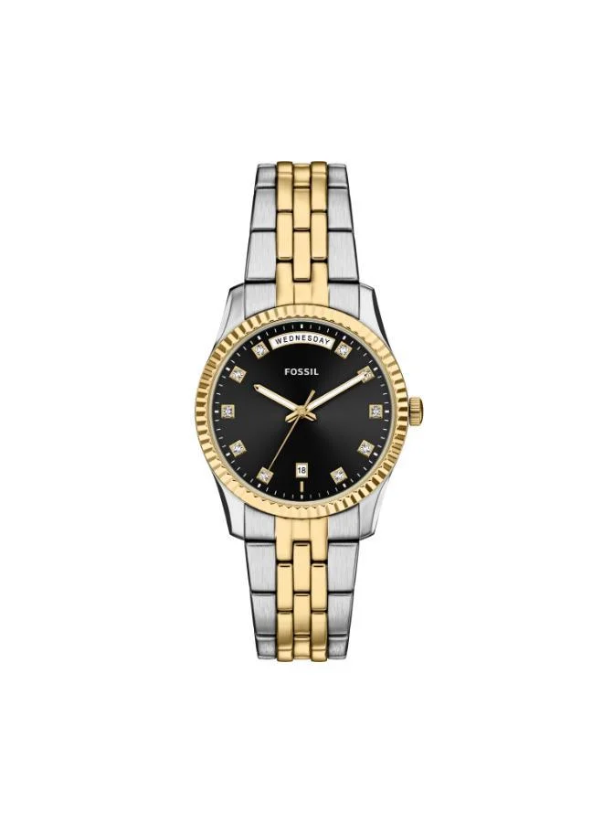FOSSIL ES5458 Analog Watch with Stainless Steel Metal Bracelet