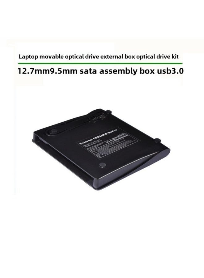 USB3.0 Mobile External Box Optical Drive Notebook USB12.7/9.5Sata Transfer Assembly Kit-Color:12.7mm Black  - Image 5