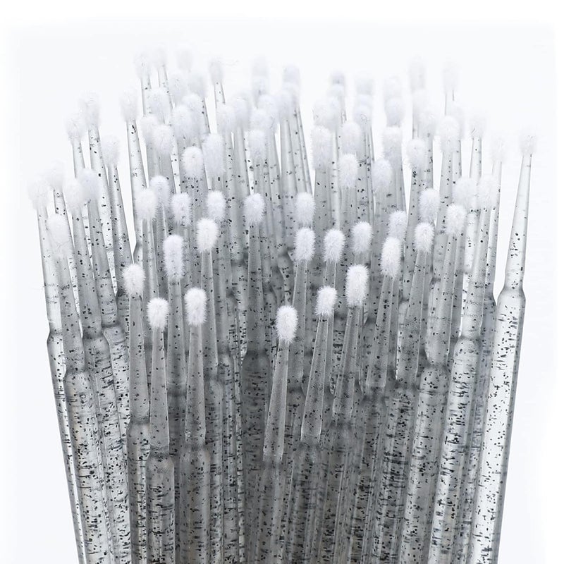 g2plus 500PCS Cotton Swabs, Crystal Black Disposable Micro Applicators Brush for Makeup and Personal Care, Micro Swabs for Eyelash Extensions, Nails, Eyeliner (Head Diameter: 2.5mm) - Image 3