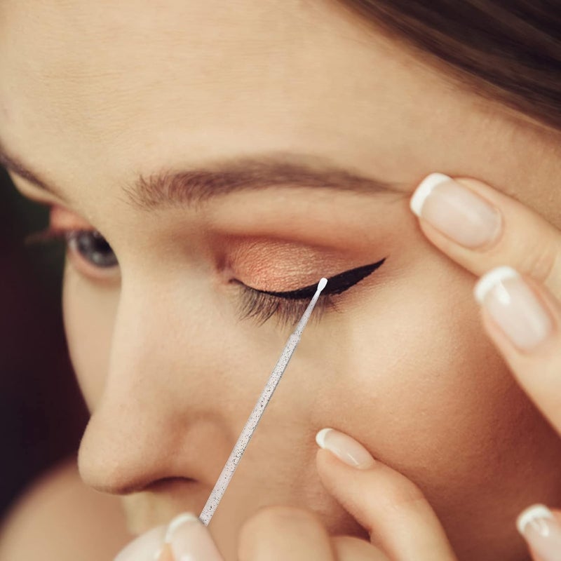 g2plus 500PCS Cotton Swabs, Crystal Black Disposable Micro Applicators Brush for Makeup and Personal Care, Micro Swabs for Eyelash Extensions, Nails, Eyeliner (Head Diameter: 2.5mm) - Image 5