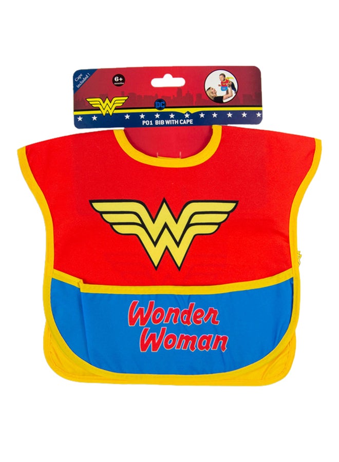 Warner Bros. Wonderwoman Baby Bibs With Capes - Image 2