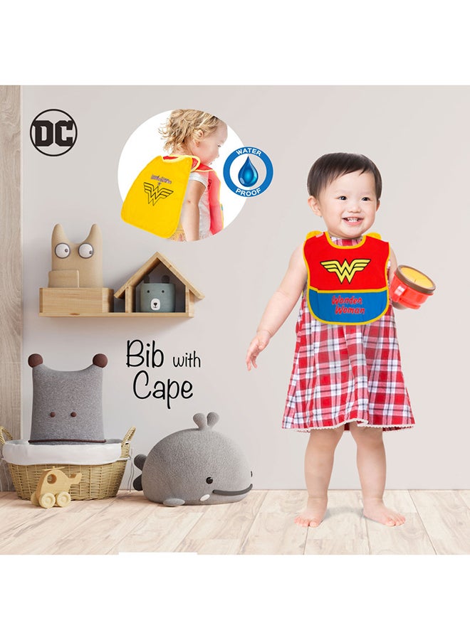 Warner Bros. Wonderwoman Baby Bibs With Capes - Image 4