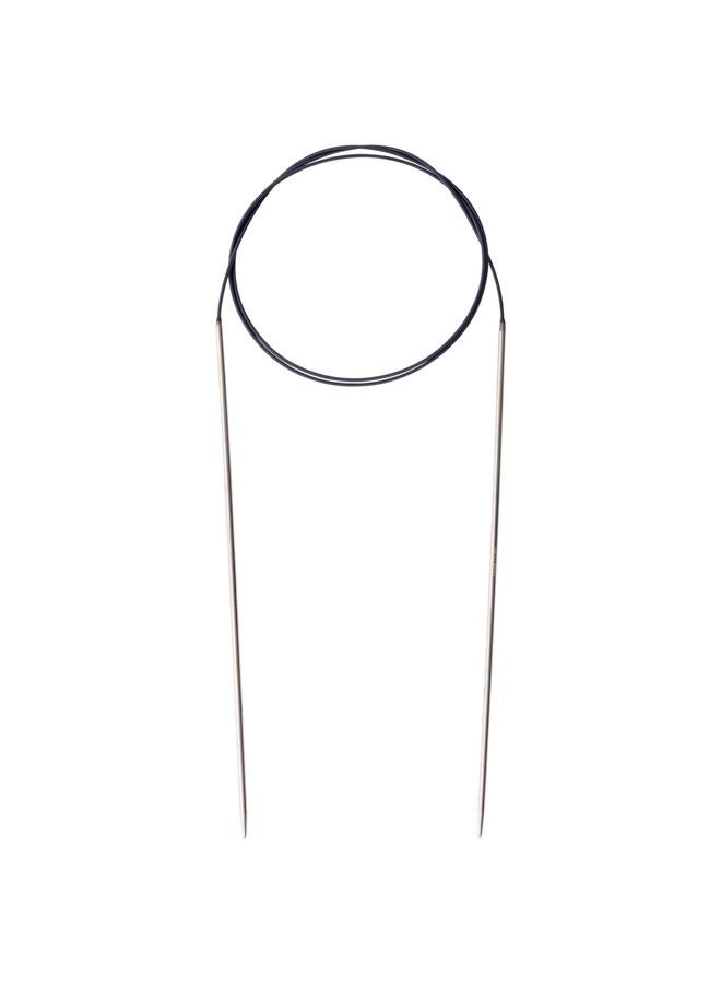 PRYM 32" Circular Brass, 2mm Knitting Needles, Silver - Image 2