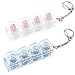 TYRIXKI 2 Pcs Keyboard Fidget Toy Silent Loud Keyboard Fidget Keychain Keyboard Decompression Button Finger Clicker Toys Button Stress Relief Fidget to Relief Anxiety Sensory Keyboard Keychain Gift - Image 2