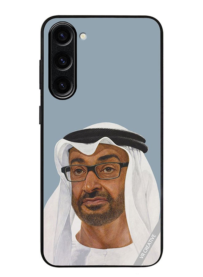VR CREATIVE غطاء حماية لهاتف سامسونج جالكسي S23 بتصميم الشيخ محمد بن زايد آل نهيان متعدد الألوان - Image 1