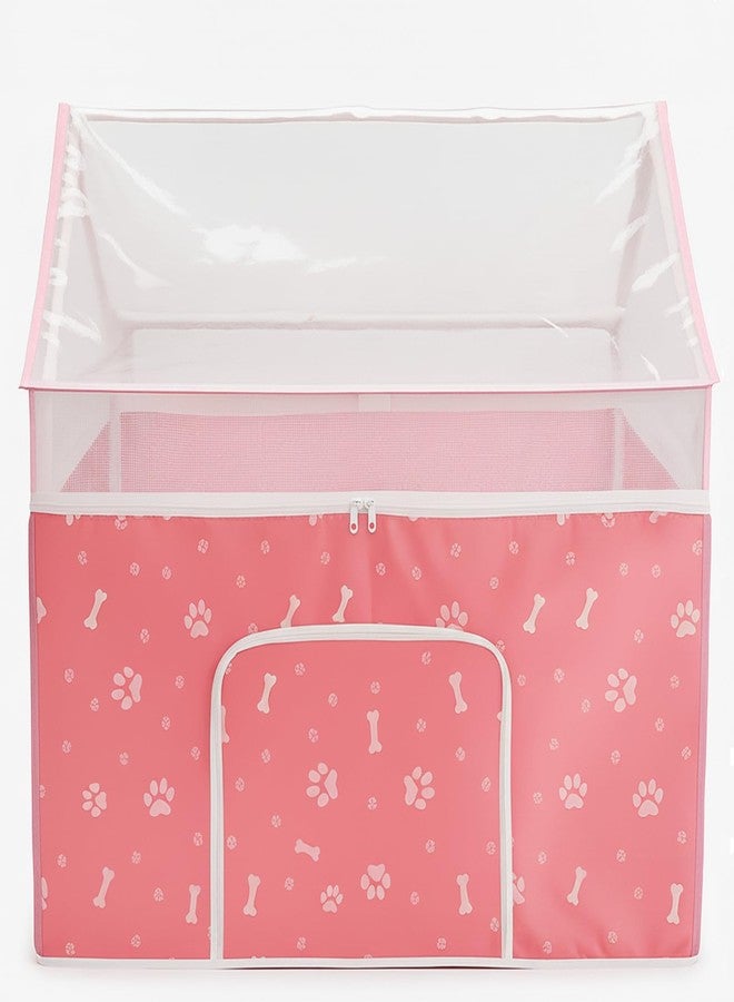 THINMUHAND Cat Playpen, Puppy Playpen Small Dog Pet Crate Tent Cage Indoor & Outdoor, Cat House Enclosure Kennel Dogs/Cats/Rabbits/Hamster (Pink) - Image 1