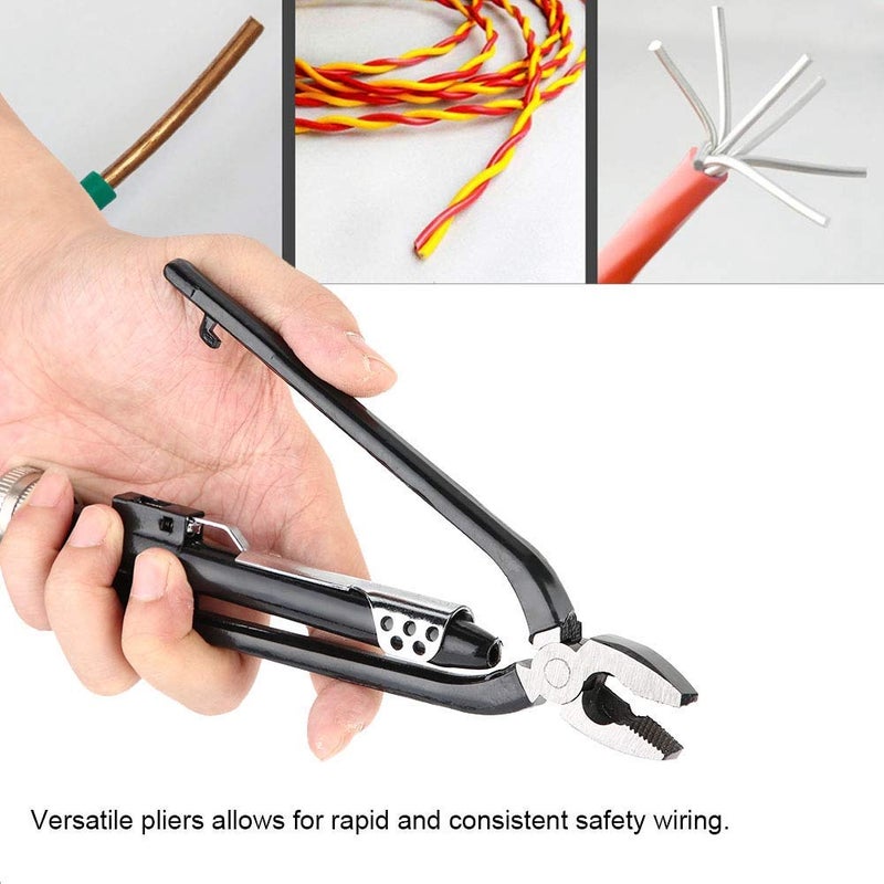 Hetkrishi 6 Safety Wire Twisting Pliers High Carbon Steel Forgingock Twist screwdriverLock Twist Twister Electrical Wire Pliers Automatic Return Quick Twist Pliers Hand Tools - Image 2