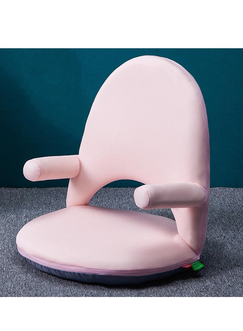 Arabest Floor Chair Floor Cushion Folding Padded Gaming Chair Adjustable 5-Position Floor Seat with Back Support for Kids Adult Great for Gaming Reading Meditating - Image 1