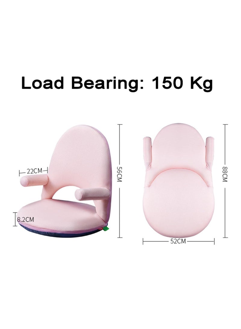 Arabest Floor Chair Floor Cushion Folding Padded Gaming Chair Adjustable 5-Position Floor Seat with Back Support for Kids Adult Great for Gaming Reading Meditating - Image 2