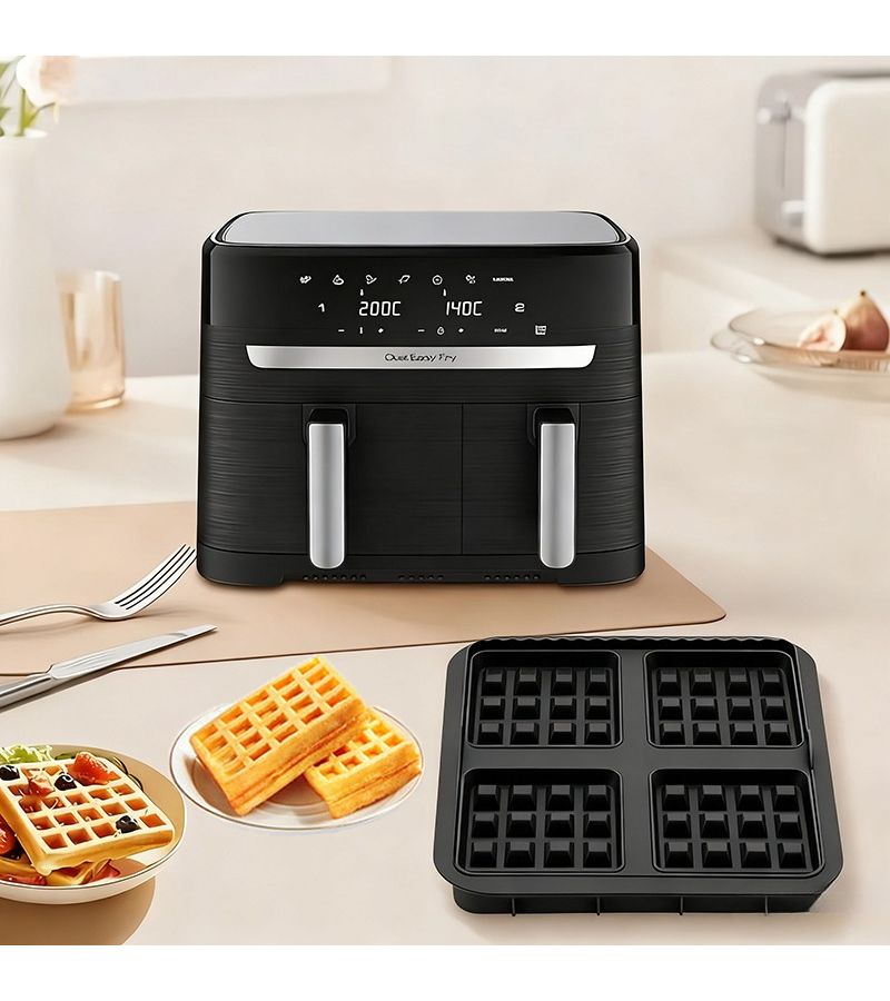1 Baking Mold Air Fryer Liner Chocolate Mold Multi Purpose Baking Mold Suitable For Making Chocolate Waffles And Cookies Black - Image 5