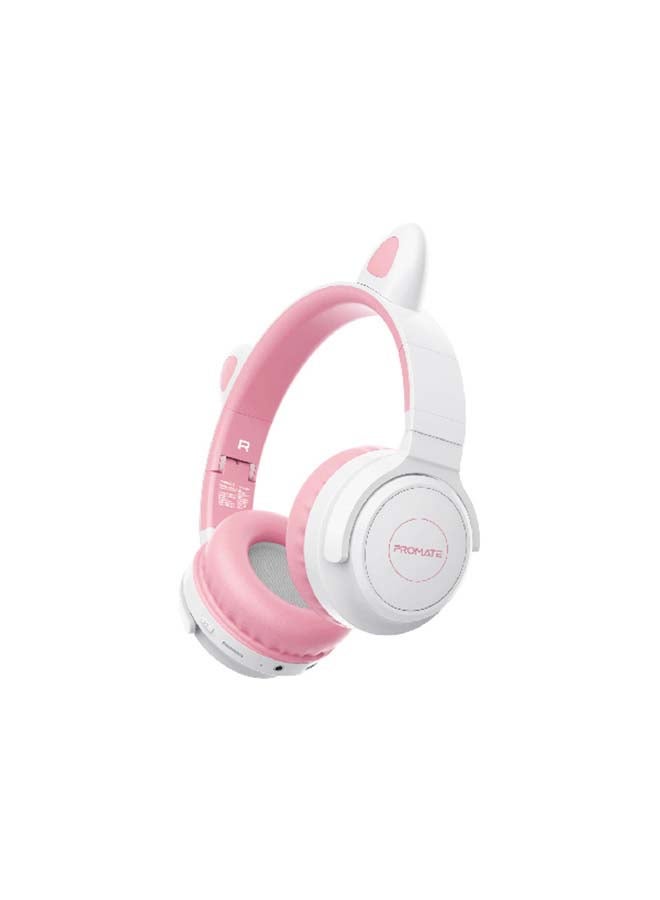 PROMATE PROMATE Kids Wireless Bluetooth Headphones With Led Cat Ears N52949057A