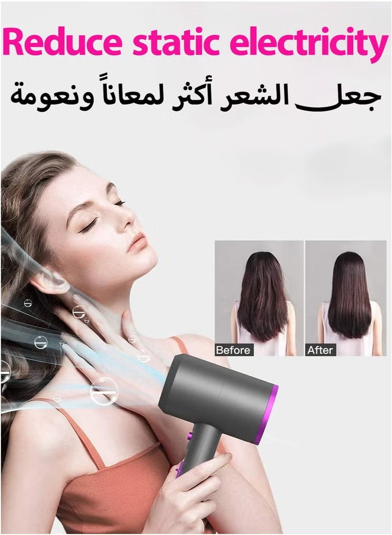 general Hair Dryer - 1600W Professional Ionic Low Noise Quick Dry Hair Dryer with Wall Mount Bracket for Home and Travel Use - Image 2