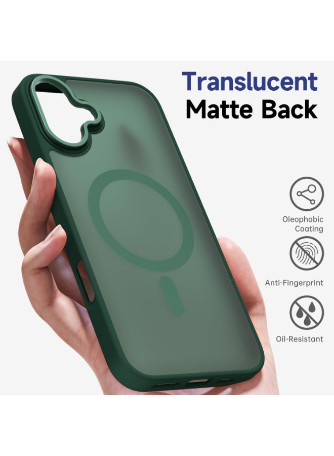 ACLIX Matte Magnetic Case for iPhone 17, Compatible with MagSafe, Plating Luxury Cover, Matte Soft TPU Shockproof Protective Phone Case | Green - Image 5