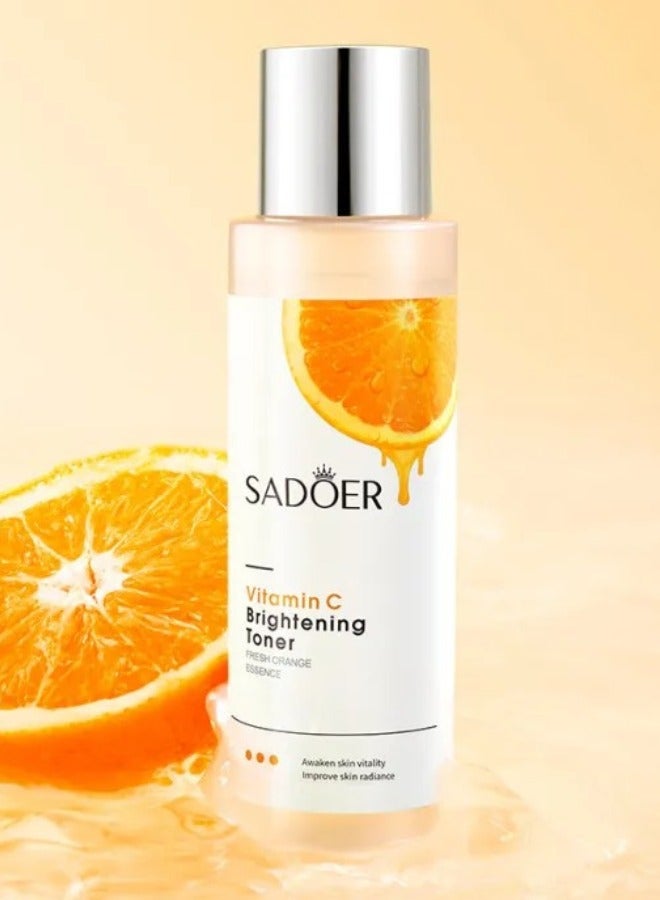 SADOER Vitamin C Brightening Toner 120ml Face Toner for Glowing Skin and Pore Refining Hydrating Formula for Women and Men - Image 1