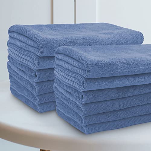 Sassoon Highly Absorbent Microfiber Cleaning Cloth in 450 GSM (12 Pcs, Heaven) 40X40 cms- Thick Lint & Streak-Free Multipurpose Cloths-Automotive Microfiber Towels for Car Bike Cleaning - Image 1