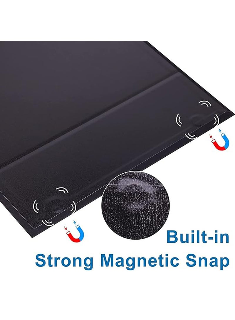 أورافلي مجموعة علب هدايا مغناطيسية فاخرة، علبة هدايا سوداء كبيرة فارغة مع حقيبة حمل سوداء، شريط، بطاقات تهنئة، حشو من الورق الممزق، قابلة للطي للهدايا مع غطاء، مناسبة للمهرجانات، أعياد الميلاد، عيد الحب، حفلات الزفاف، رمضان، الذكرى السنوية (أسود، 29 × 22 × 10.5 سم) - Image 4