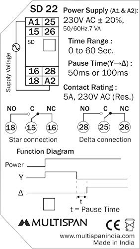 Multispan Star Delta Timer 5A SD22 - Image 5