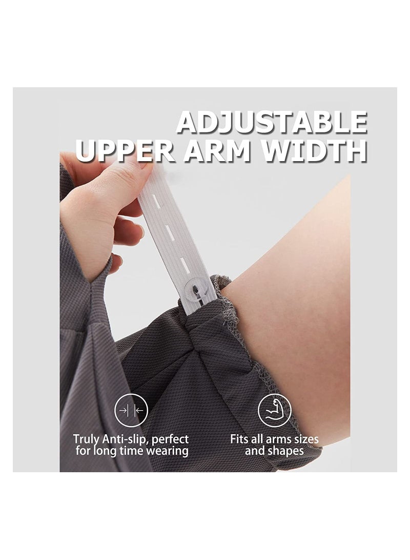 SYOSI Arm Sun Sleeves UV Protection Cooling Driving Fingerless Adjustable Sleeve with Gloves Cover for Women Loose Fit UPF 50+ Skin Protective  - Image 4