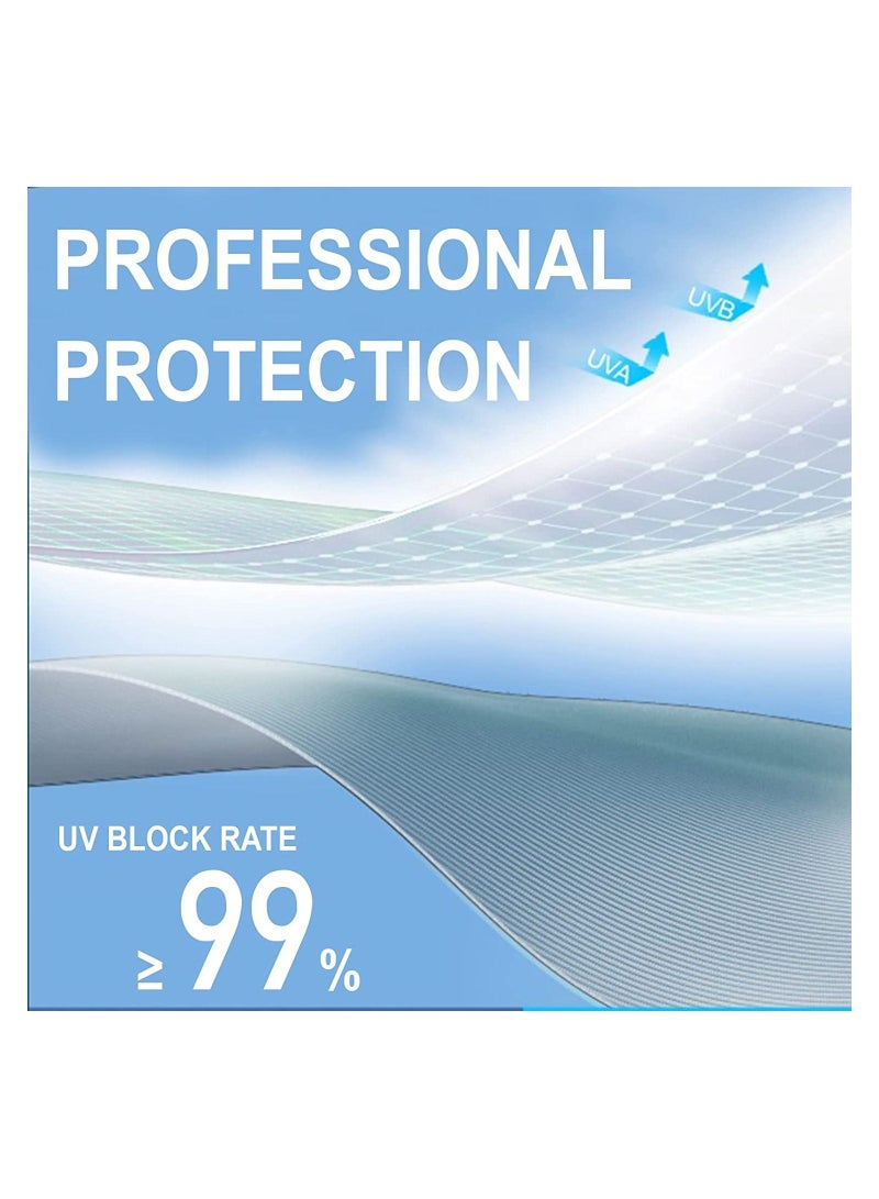 SYOSI Arm Sun Sleeves UV Protection Cooling Driving Fingerless Adjustable Sleeve with Gloves Cover for Women Loose Fit UPF 50+ Skin Protective  - Image 3
