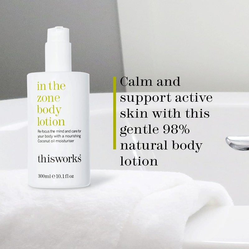 THISWORKS هذا يعمل في منطقة لوشن الجسم جل الاستحمام ثنائي الترطيب مرطب منعش لغسل الجسم مع الزيوت الأساسية الأوكالبتوس والبخور نباتي 101 أونصة لكل منهما - Image 3