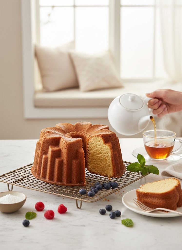 PROCILA Aluminium Granite Non-Stick Dehlia Mould Pan Grey 24cm - Image 3