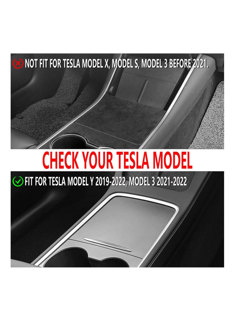 SYOSI Car USB Cable Holder, Fit for USB Cable Holder for Tesla Model 3 Model Y Accessories, Center Console Organizer USB Hub Charging Cable Station - Image 5