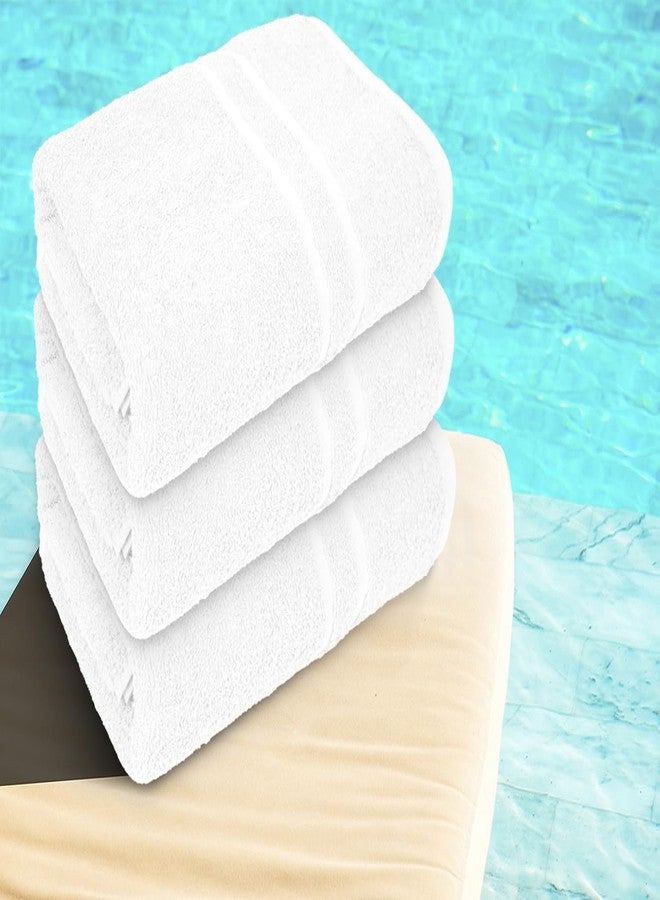 Textila Basic Medium Bath Towels 24x48 Inches - Pack of 6 - White Color - Soft and Absorbent Multipurpose Cotton Towels for Bathroom, Spa, Gym, Salon, Hotel, Clinics and Everyday Use - Image 4