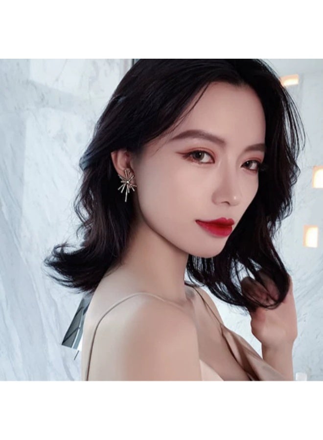 Goolsky Metal Firework Stud Earrings for Women – Minimalist Cool Style Trendy Ear Jewelry - Image 4