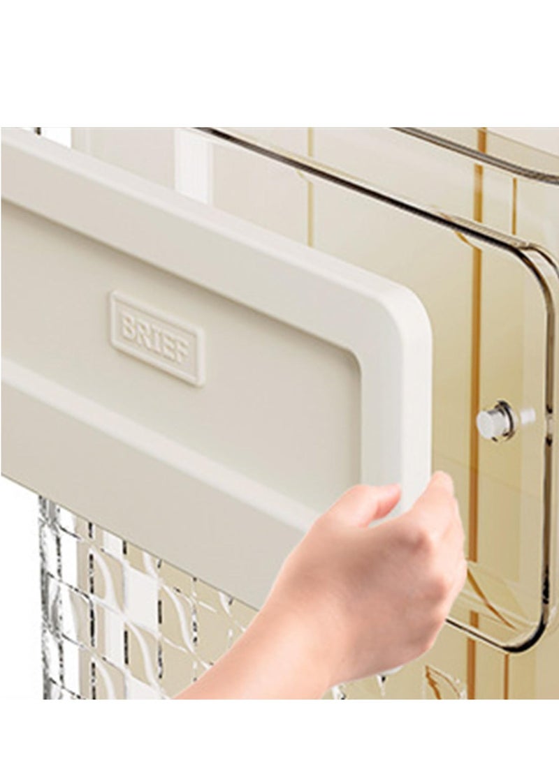Generic - Foldable Hanging Trash Can Kitchen Cabinet Door Wall Hanging Trash Storage Bucket Household Kitchen Garbage Sorting Hanging Buclet Toilet Waste Paper Bucket Bedroom Office Can for Kitchen - Image 1