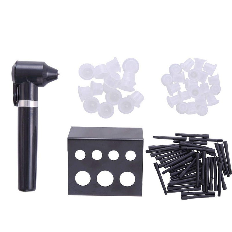 new star tattoo Tattoo Ink Mixer Machine Set,New Star Tattoo Black Agitator Machine Tattoo Pigment Mixer With 100 Mixing Sticks,100 Tattoo Caps and Stainless Steel Black Tattoo Ink Cup Stand - Image 1