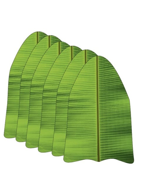Banana Leaf Table mat Banana Leaf Design Place Mats/Banana Leaf Dining Table Mats (Pack of 12)