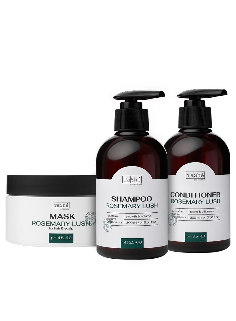 Tashe Rosemary Shampoo, Conditioner & Hair Mask Set for Deep Repair  - Image 2