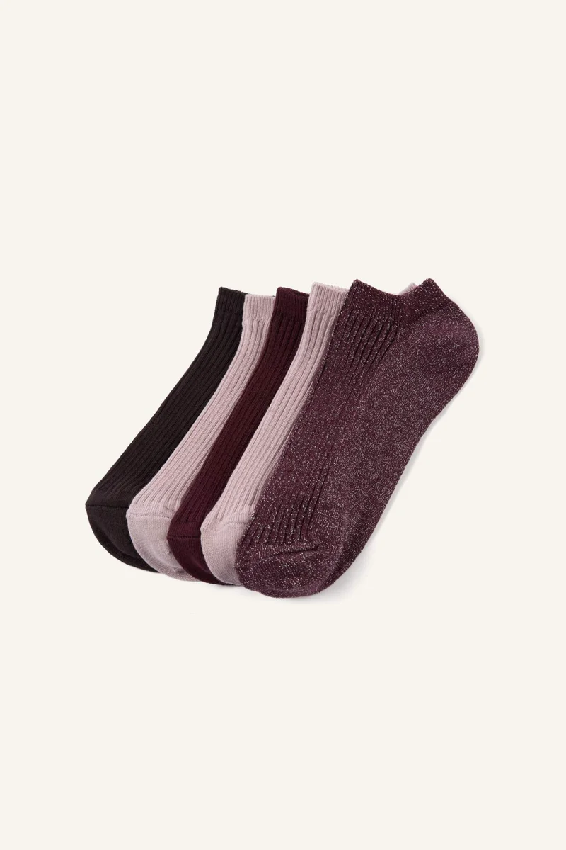 Woman 5 Piece Short Socks
