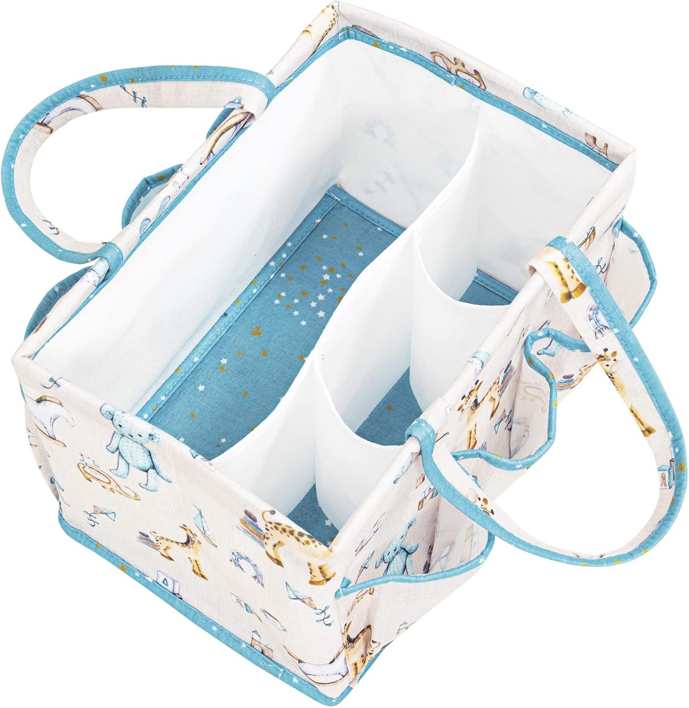 BABY SHOWER CHOCOLATE Baby Diaper Caddy Organizer Bag  Large Capacity Changing Tote for Baby Boy Essentials Stylish Blue Nursery Storage for Travel  Home