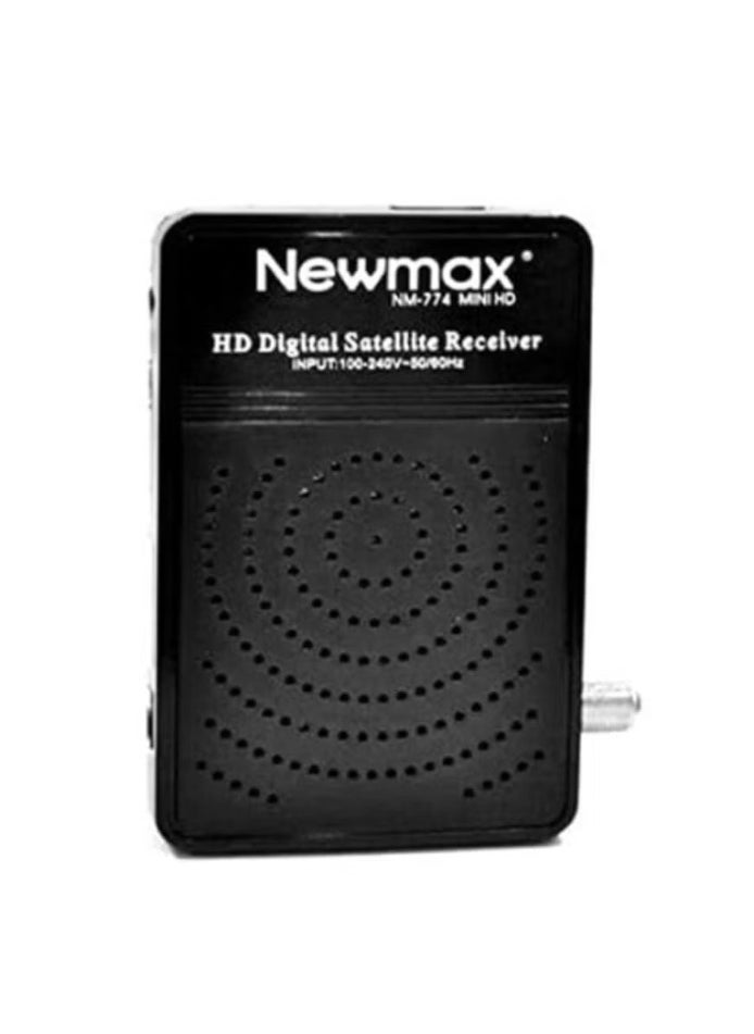نيوماكس جهاز استقبال الأقمار الصناعية الرقمي NM-774 Mini MAX عالي الدقة بدقة 1080 بكسل مع دعم USB باللون الأسود  - Image 2